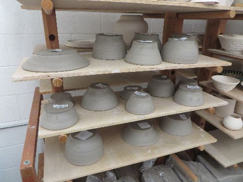 Picture of students work in the studio